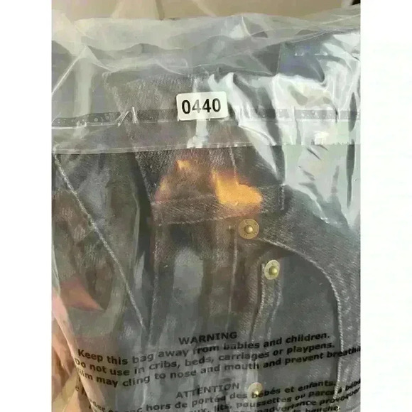 Peter Manning Johnny Men's Black Distressed Jeans 30X30 5 Pocket Grunge - Picture 10 of 10